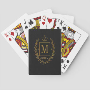 "Royal NMKY-Emblem – Monogramm-M-Wappen-Design" Spielkarten