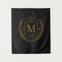 "Royal NMKY-Emblem – Monogramm-M-Wappen-Design"