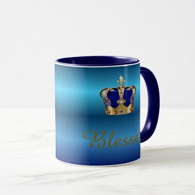 Royal ombre Tasse Crown (VorderseiteRechts)