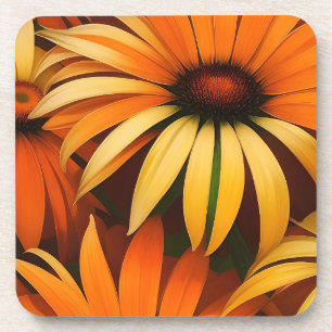 Royal Orange Coneflowers Getränkeuntersetzer