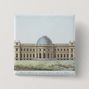 Royal Palace in Laken, Ansicht vom Park, von ' Button