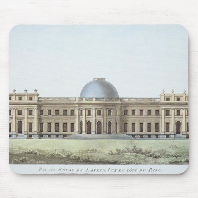Royal Palace in Laken, Ansicht vom Park, von ' Mousepad (Vorne)