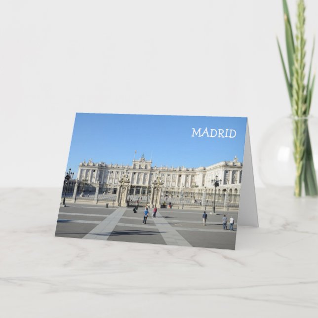 Royal Palace, Madrid-Karte Karte (Vorderseite)