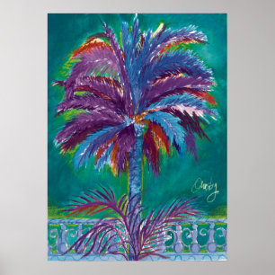 Royal Palm, aquamarin-Poster Poster