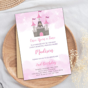 Royal Party Card for Girls Einladung