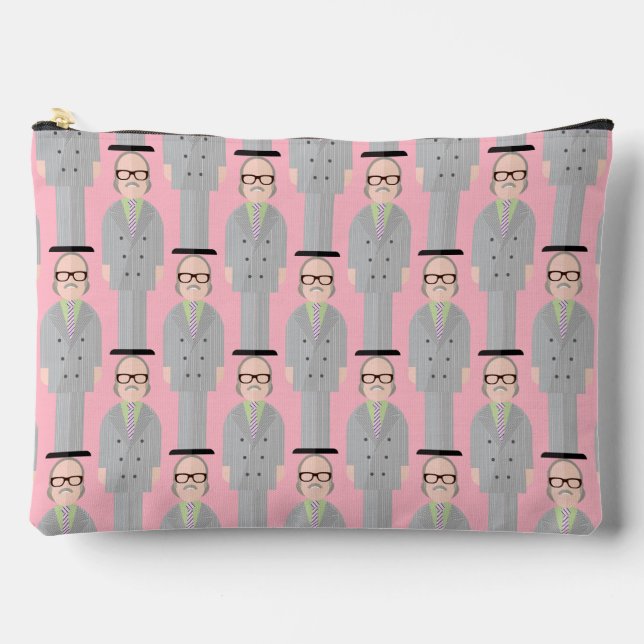 Royal – Patterned Zipper Accessory Pouch Zubehörtasche (Vorderseite)