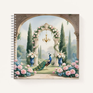 Royal Peacock Garden"Personalisiertes Spiralnotizb Notizbuch