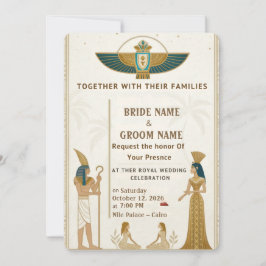 Royal Pharaonic Wedding Invitations  Einladung