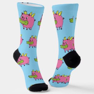 Royal Pickle Pig Socks Lustiges Fantasie-Wesen Socken