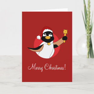 Royal Pinguin Weihnachten Cartoon Weihnachtskarte