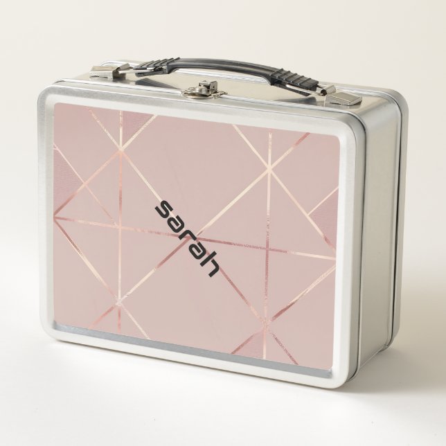 Royal Pink Food Storage Box Metall Brotdose (Vorderseite)