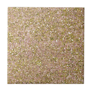 Royal Pink & Gold Glitzer Wall oder Floor Fliese