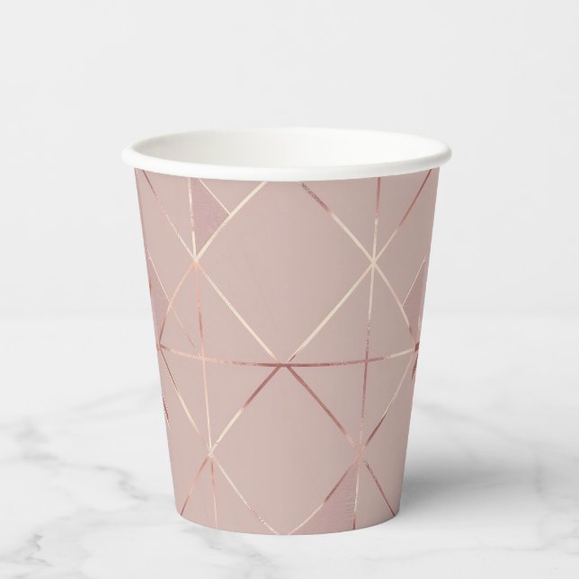 Royal Pink Paper Geschenktasche Pappbecher (Vorderseite)