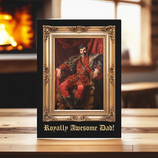 Royal Portrait Custom Personalisiert Foto Verziert Karte (custom royal portrait greeting card)