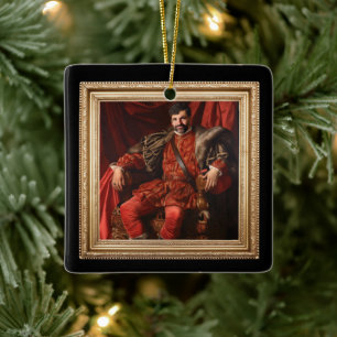 Royal Portrait Custom Personalisiert Foto Verziert Keramikornament