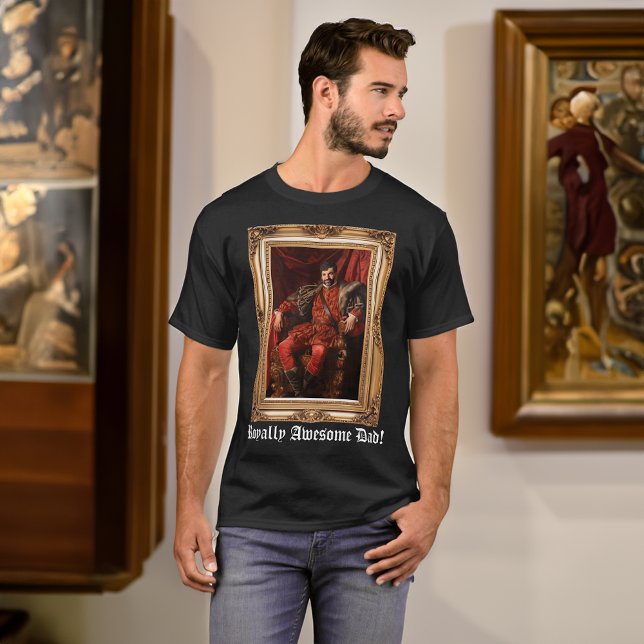 Royal Portrait Custom Personalisiert Foto Verziert T-Shirt (custom royal portrait shirt printing)