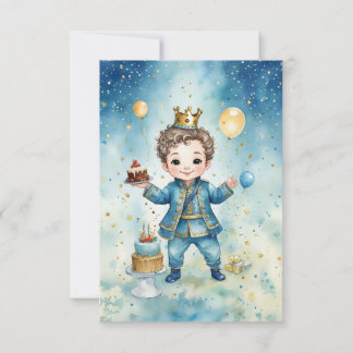 Royal Prince Anniversaire Carte de joie
