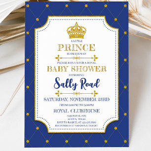 Royal Prince Baby Dusche Einladung