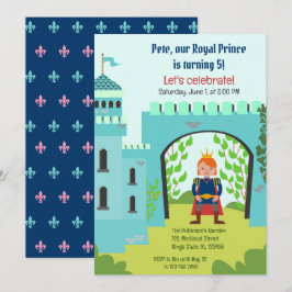 Royal Prince Boy Birthday Party Einladung