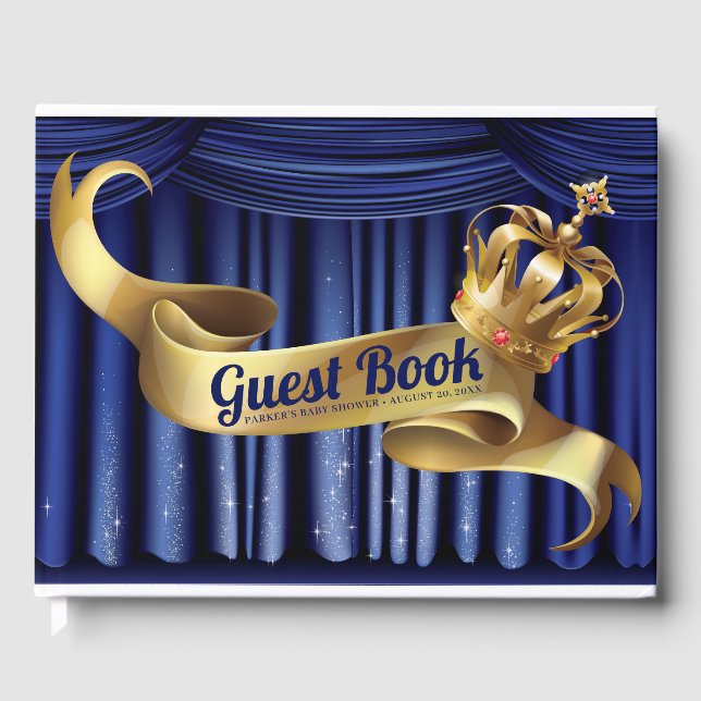 Royal Prince Crown Baby Showbook Gästebuch (Vorderseite)