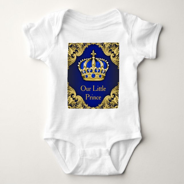 Royal Prince Crown Prince Baby Boy Strampler (Vorderseite)