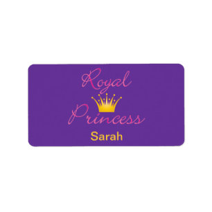 Royal Princess Adressaufkleber