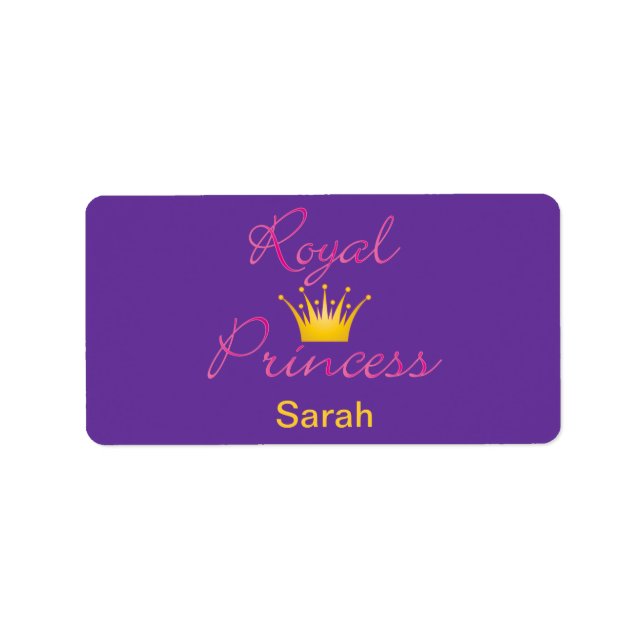 Royal Princess Adressaufkleber (Vorne)