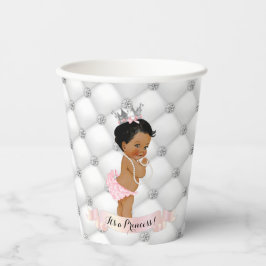 Royal Princess Diamonds Blush Pink Silver Pappbecher
