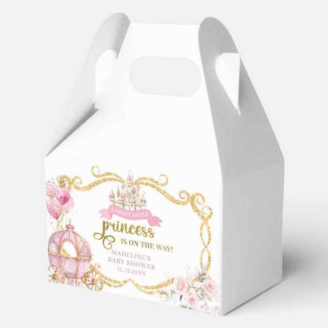 Royal Princess Pink Carriage Baby Fee Box Geschenkschachtel (Vorderseite)