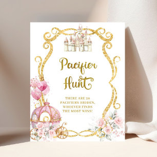 Royal Princess Pink Carriage Schnuller Hunt Poster