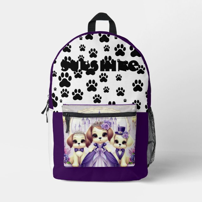 Royal Puppy Fairytale - Ein Traum der Prinzessin Bedruckter Rucksack (Vorderseite)