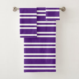 Royal Purple and White Stripes