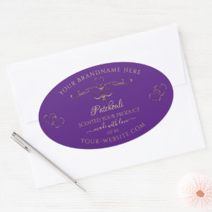 Royal Purple Produit Étiquettes Ornate Frontières 