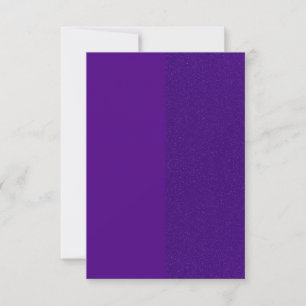 Royal Purple Split‑Glitter Antwortkarte - Individu RSVP Karte