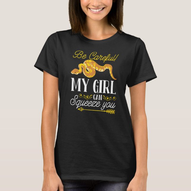 Royal Python Banana Ball Python Herpetologin T-Shirt (Vorderseite)