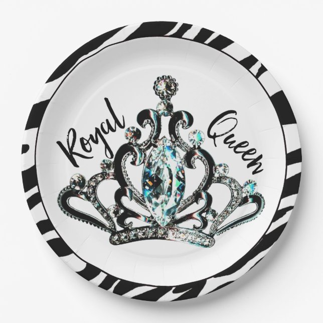 "Royal Queen" Party Teller (Vorderseite)