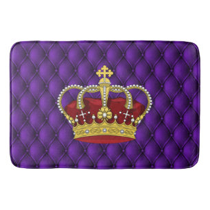 Royal Queen's Crown & Imitate Lila Pintucks Badematte
