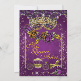 Royal Quinceañera und Sweet 16 Party Einladungen