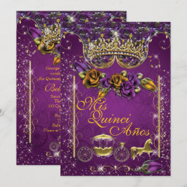 Royal Quinceañera und Sweet 16 Party Einladungen