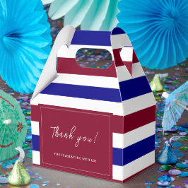 Royal Red and Blue Wedding Theme Geschenkschachtel