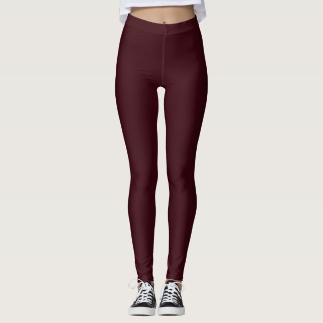 Royal Red Wine Leggings (Vorderseite)
