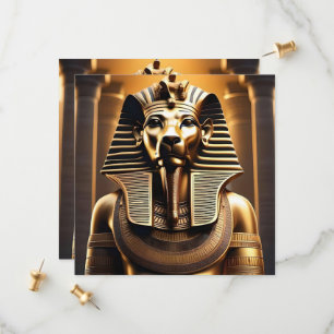 **"Royal Roar: The Golden Pharaoh Lion"*** Save The Date