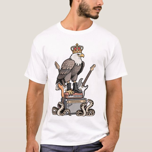 Royal Rock Eagle - Wüste King Graphic T-Shirt (Vorderseite)