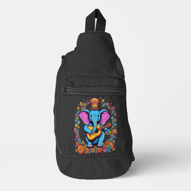 Royal Rockstar Elephant Crossbody Bag (Vorderseite)