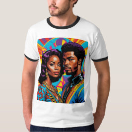 Royal Roots Vibrant Afro Liebe T - Shirt