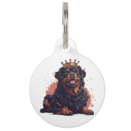 Royal Rottweiler Dog Queen Crown Haustiermarke