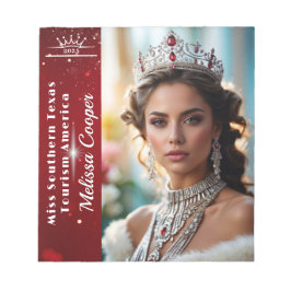 Royal Ruby Shimmer Pageant Autograph Pad Notizblock
