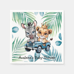 Royal Safari Ride Boy Baby Dusche Serviette