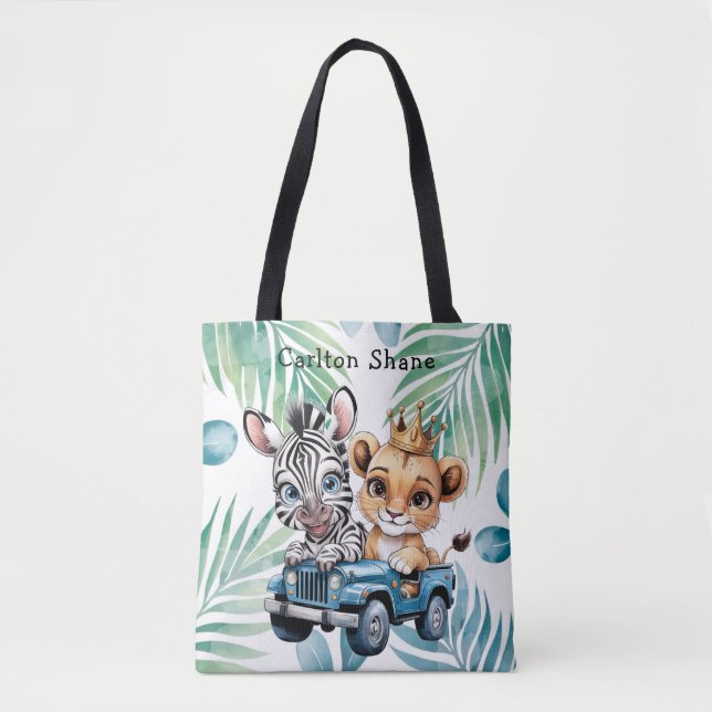 Royal Safari Ride Boy Baby Duschgeschenk Tasche (Vorderseite)