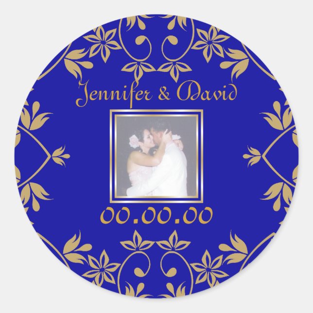 Royal Save the Date Stickers (Vorderseite)